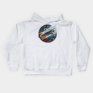 Future Spacecraft Quantum Tunneling Kids Hoodie